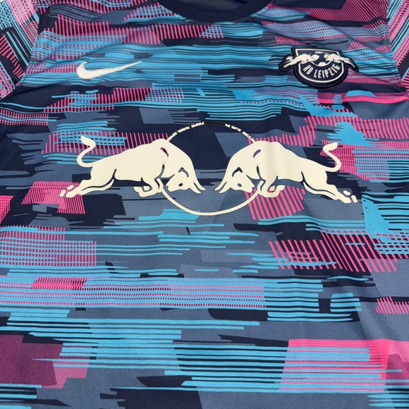 Nike RB Leipzig Soccer Football Jersey 21/22 Third Kit Red Bull Germany Mens L - Picture 3 of 16